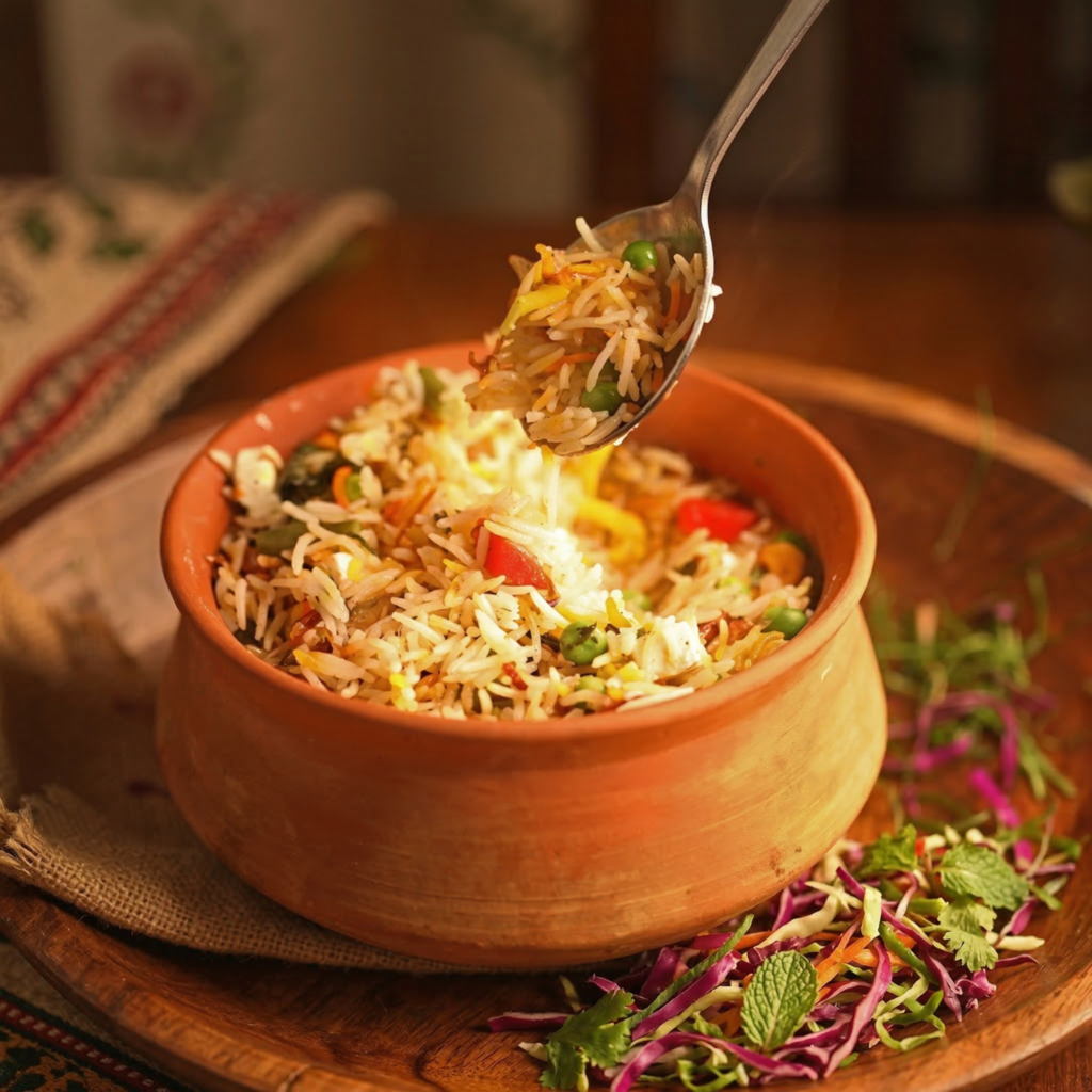 Shahi Dum Biryani Veg.